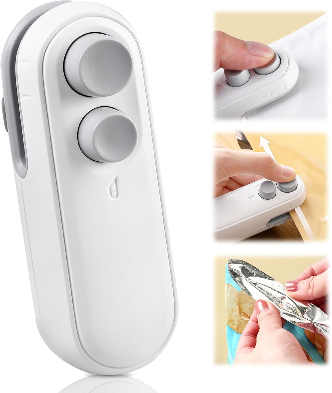 2-in-1 Mini Bag Sealer & Cutter – Rechargeable Heat Sealing Machine
