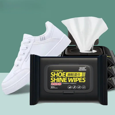 Shoe Cleaning Wipes for White Sneakers & Leather Shoes – Instant Disposable Wet Wipes for Dirt, Stain & Scuff Removal Shoe Care Cleaning Kit