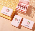 Dragon Ranee 5 Colors Peach Mini Lipstick Set – Long Lasting Waterproof Matte Velvet Nude Lipsticks for Women