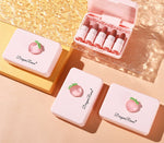 Dragon Ranee 5 Colors Peach Mini Lipstick Set – Long Lasting Waterproof Matte Velvet Nude Lipsticks for Women