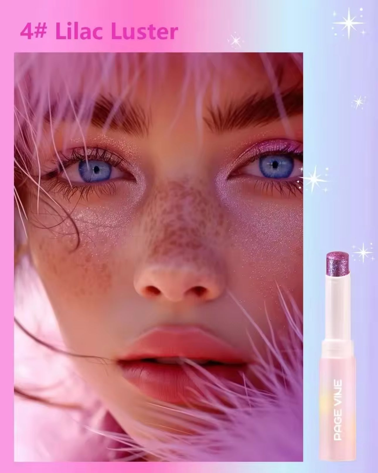 Viral HUDAMOJI- glitter jelly eyeshadow stick -6 Colours