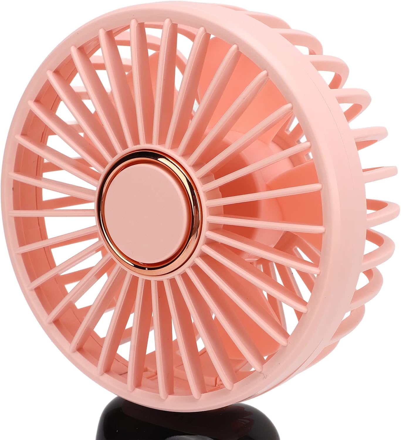 Portable Mini Fan USB Rechargeable – 5 Speed Foldable Handheld Cooling Fan with LED Display Screen, Neck Hanging Personal Fan & Built-In Phone Stand for Travel, Office, Camping, Outdoor & Home Use
