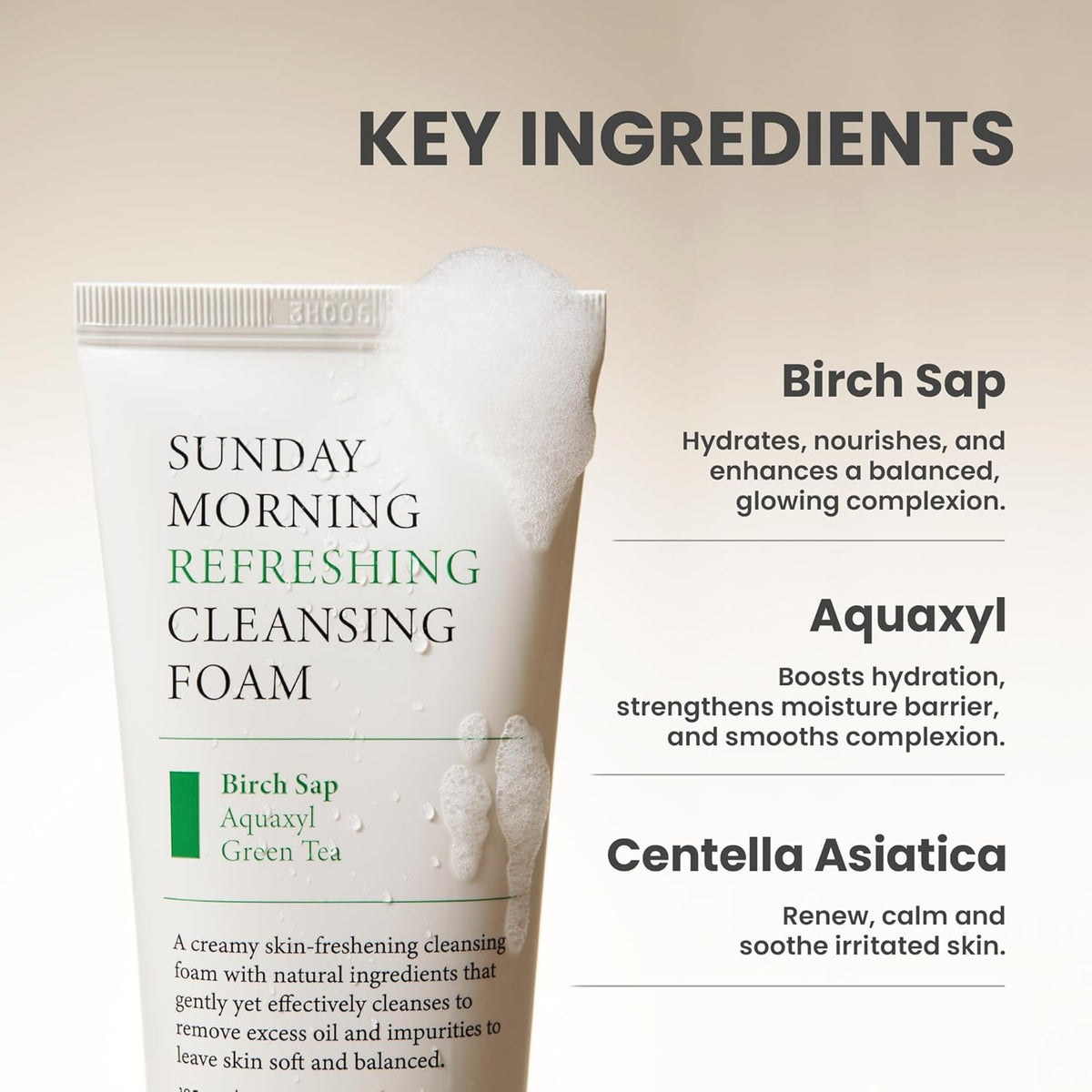 AXIS-Y Sunday Morning Refreshing Cleansing Foam Korean 120ml
