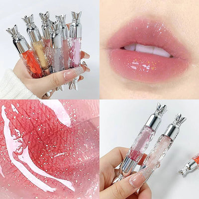 Hudamoji Crystal Candy-Shaped Lip Oil – Glossy Lip Shiner