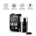 DeXe Hair Building Fibers Black 22g – Instant Hair Thickening Fiber Powder for Men & Women | Natural Hair Loss Concealer for Thinning Hair | Long-Lasting Full Coverage