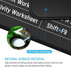 Keyboard Shortcut Extended Desk Mat – Large Gaming & Office Mouse Pad