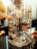 360° Rotating Acrylic Jewelry Organizer – 4-Tier Display Stand