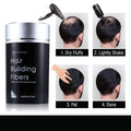 DeXe Hair Building Fibers Black 22g – Instant Hair Thickening Fiber Powder for Men & Women | Natural Hair Loss Concealer for Thinning Hair | Long-Lasting Full Coverage