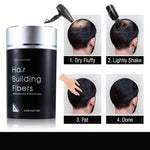 DeXe Hair Building Fibers Black 22g – Instant Hair Thickening Fiber Powder for Men & Women | Natural Hair Loss Concealer for Thinning Hair | Long-Lasting Full Coverage