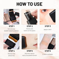 Kaka Show Waterproof Foundation Stick with Built-in Brush | Full Coverage Long-Lasting Cream Foundation Concealer | Korean Makeup | Made in Korea