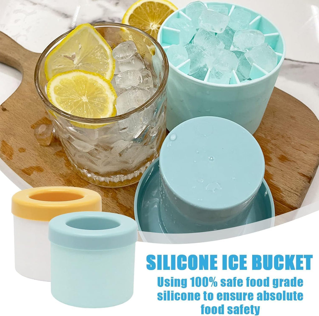 Portable Silicone Ice Cube Maker Cup & Mold