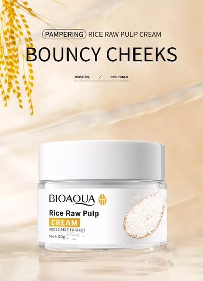 BIOAQUA Rice Raw Pulp Moisturizing Face Cream 50g