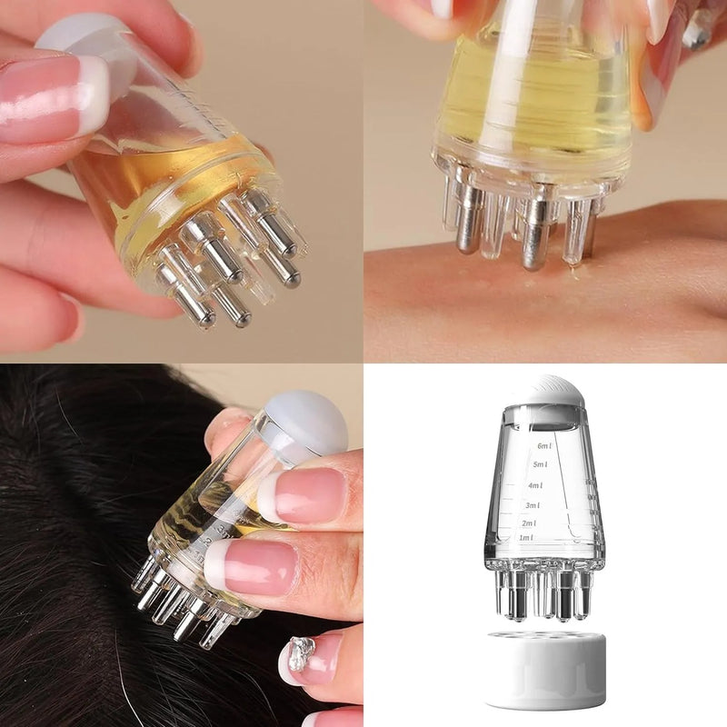 Mini Portable Oil Scalp Applicator Hair Oil Applicator Bottle Scalp Massager