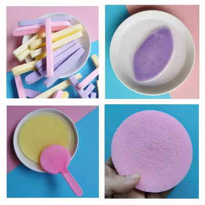 Compressed Soft Facial Srub Sponge 12 pc