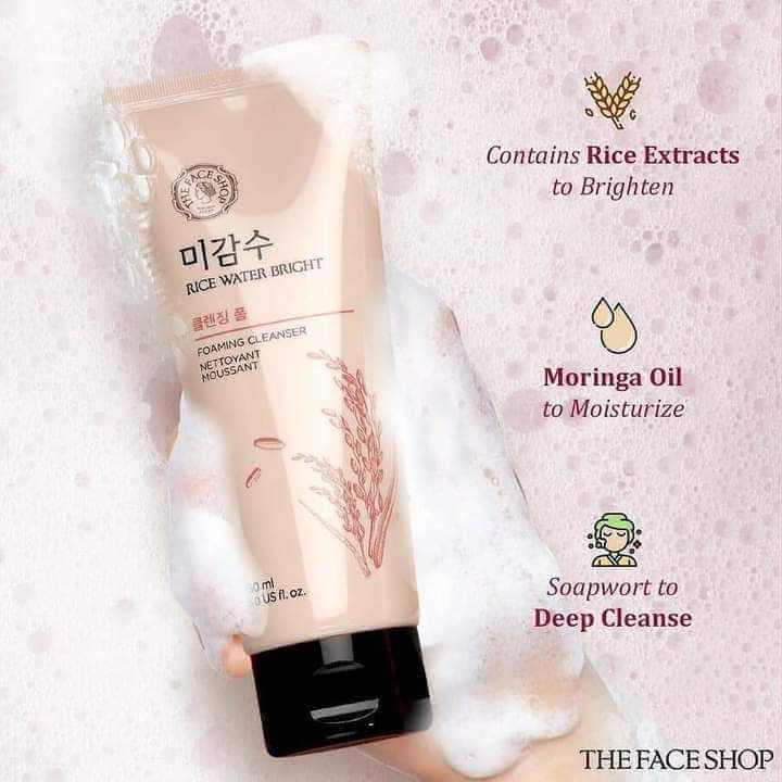 The Face Shop Rice Water Bright Foaming Cleanser 150ml