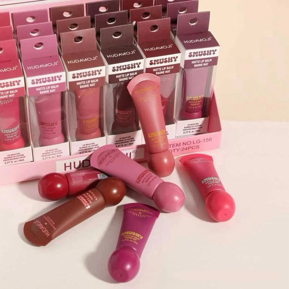 Hudamoji Smushy Matte Lip Balm Tint Set 6PCS