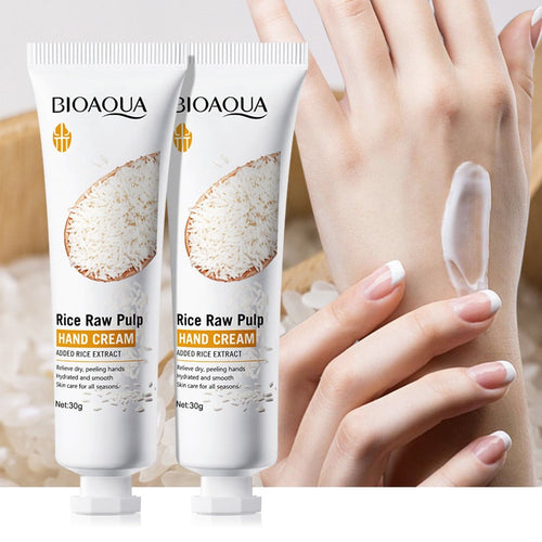 BIOAQUA Rice Raw Pulp Hand Cream for Dry Hands 30g
