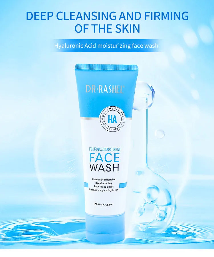 DR.RASHEL Hyaluronic Acid Moisturizing And Smooth Face Wash 100g DRL- 1635