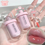 Jelly Lip Gloss Set Hydrating Moisturizing Lip Glaze Long Lasting Waterproof Lip Tint Shiny Glass Finish Cute Capsule Mini Lipstick Kit for Women Girls