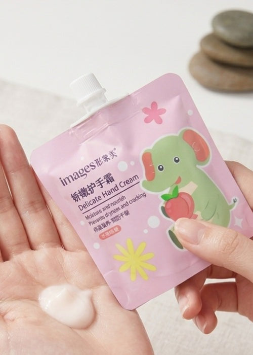 Images Peach Delicate Hand Cream – Deep Moisturizing Hand Cream for Dry & Cracked Hands | Fast-Absorbing, Non-Greasy Hand Lotion with Peach Essence for Soft, Smooth Hands