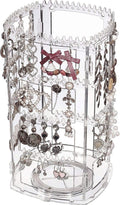 360° Rotating Acrylic Jewelry Organizer – 4-Tier Display Stand