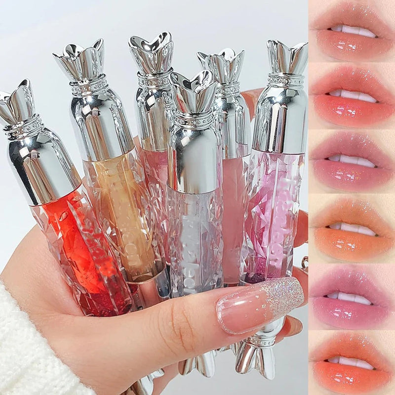 Hudamoji Crystal Candy-Shaped Lip Oil – Glossy Lip Shiner