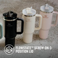 Premium 40oz Stainless Steel Vacuum Insulated Tumbler with Handle & Straw – Leakproof Double Wall Travel Mug for Coffee, Water & Hot or Cold Drinks