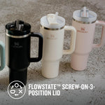 Premium 40oz Stainless Steel Vacuum Insulated Tumbler with Handle & Straw – Leakproof Double Wall Travel Mug for Coffee, Water & Hot or Cold Drinks