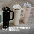 Premium 40oz Stainless Steel Vacuum Insulated Tumbler with Handle & Straw – Leakproof Double Wall Travel Mug for Coffee, Water & Hot or Cold Drinks