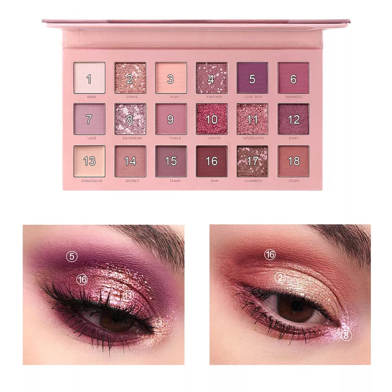 Nude Eyeshadow Palette - 18 Colors