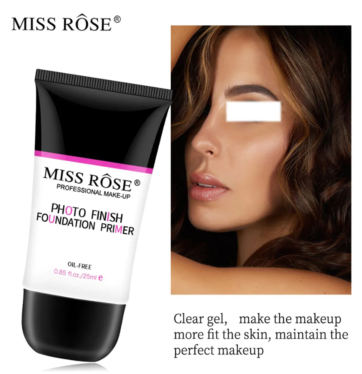 Miss Rose Photo Finish Oil Control Moisturizing Makeup Face Primer