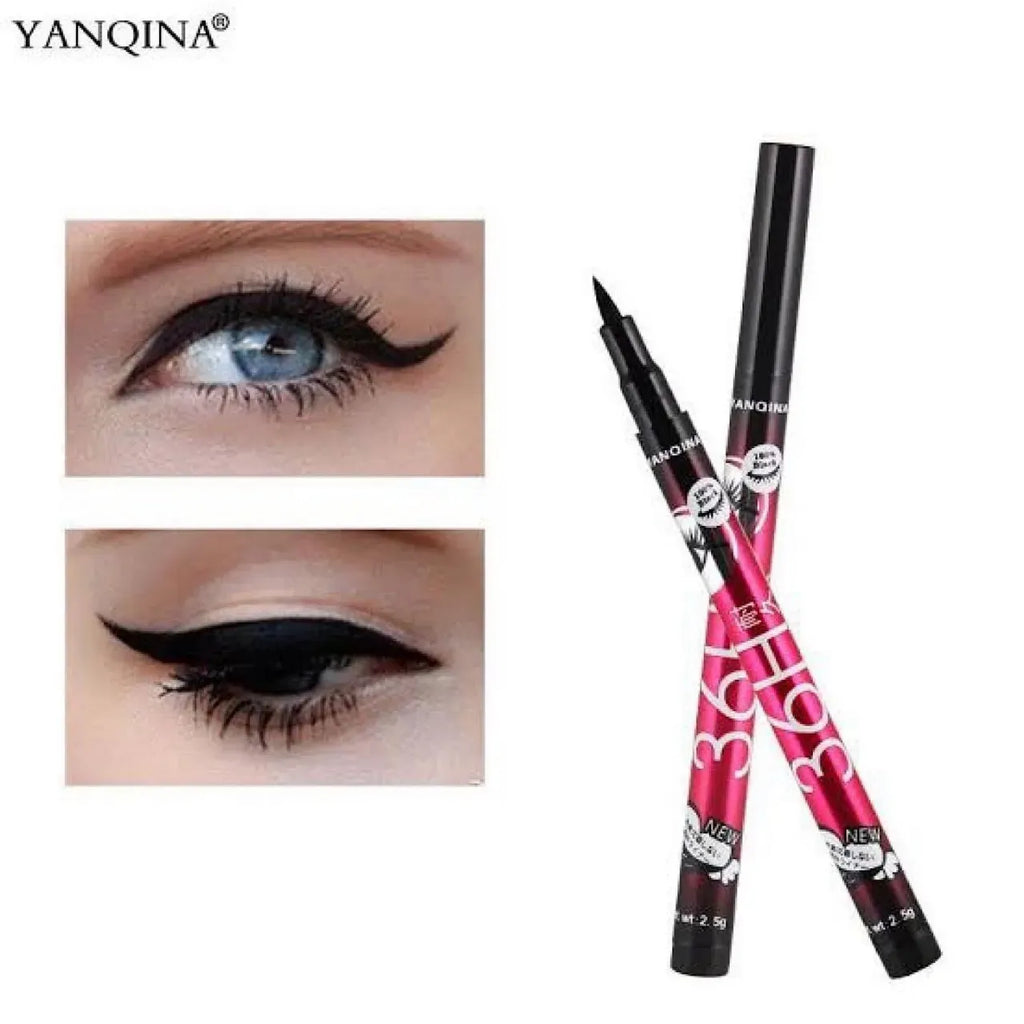 Yanqina 36H Waterproof Black Eyeliner Pen Long Lasting