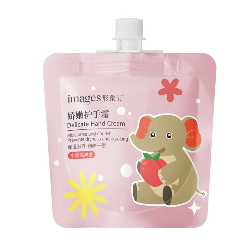 Images Peach Delicate Hand Cream – Deep Moisturizing Hand Cream for Dry & Cracked Hands | Fast-Absorbing, Non-Greasy Hand Lotion with Peach Essence for Soft, Smooth Hands