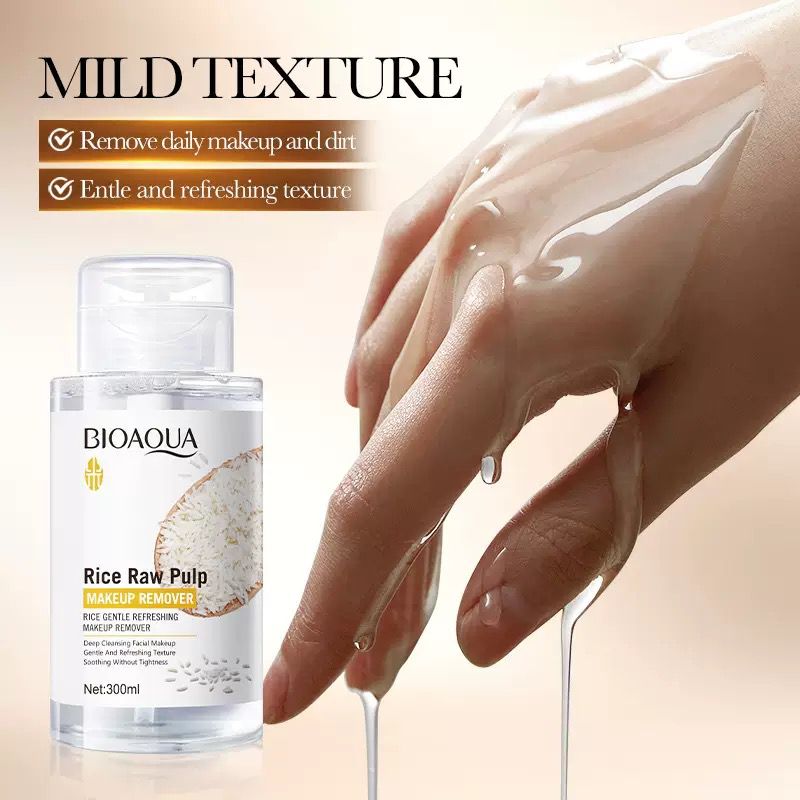 BIOAQUA Rice Raw Pulp Makeup Remover 300ml Deep Cleansing