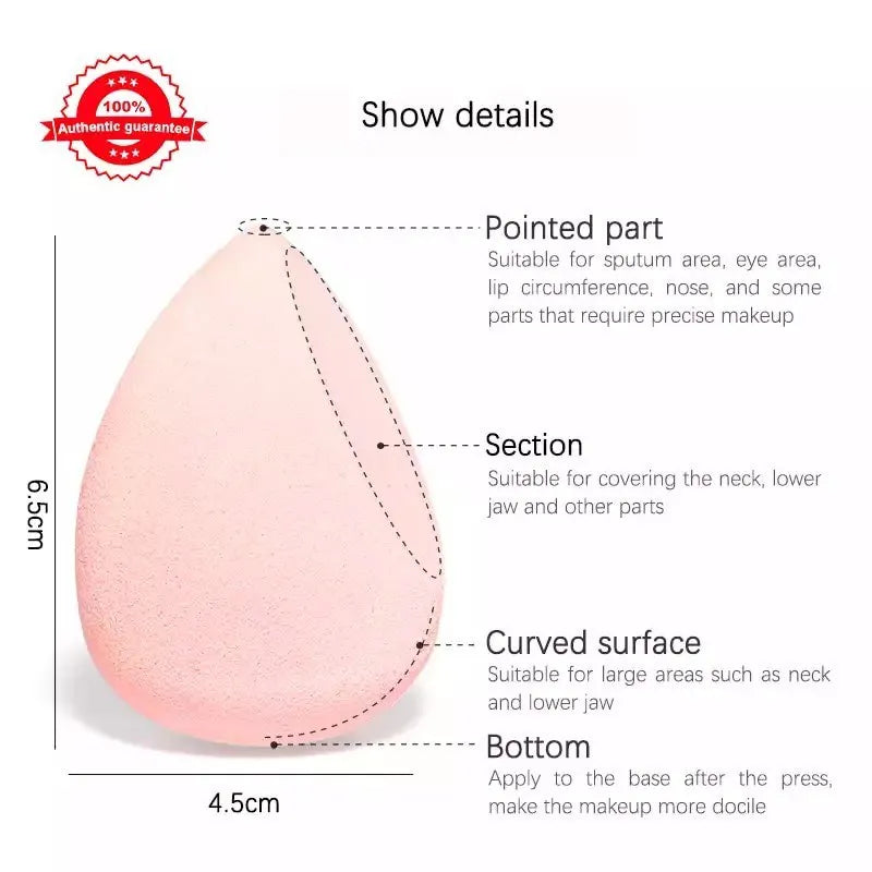 Miss Rose 3-Piece Foundation Sponge Set