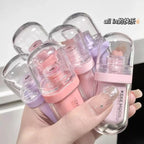 Jelly Lip Gloss Set Hydrating Moisturizing Lip Glaze Long Lasting Waterproof Lip Tint Shiny Glass Finish Cute Capsule Mini Lipstick Kit for Women Girls
