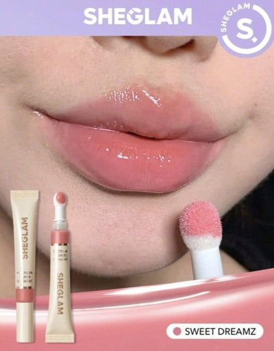 SHEGLAM Pout Pillow Cushion Lip Gloss – Korean Hydrating Lip Tint