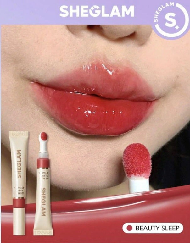 SHEGLAM Pout Pillow Cushion Lip Gloss – Korean Hydrating Lip Tint