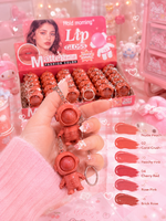 Cute Astronaut Lip Gloss Keychain - Matte 24 Hour Fashion Color