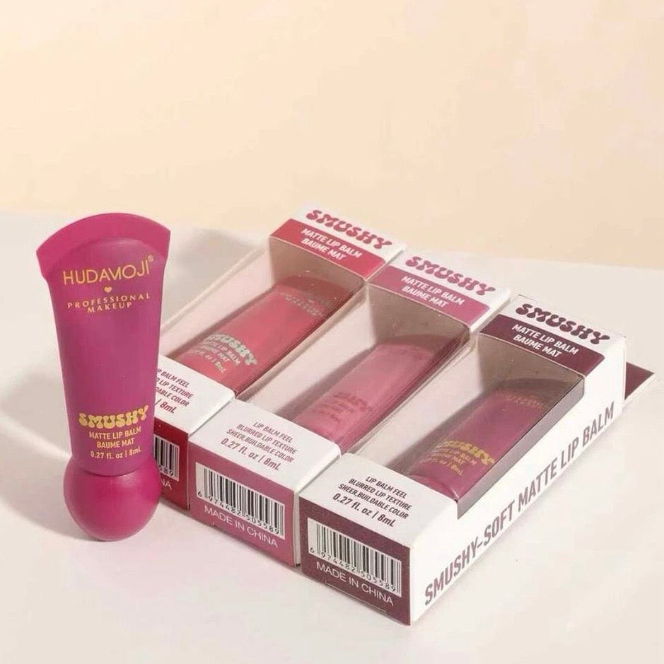 Hudamoji Smushy Matte Lip Balm Tint Set 6PCS