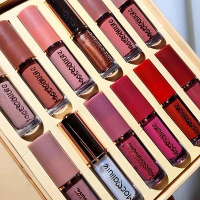 Mocallure 12PCS Creamy Matte Lip Gloss Set