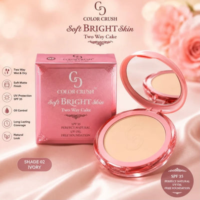 Color Crush Soft Bright Skin Two Way Cake Face Powder