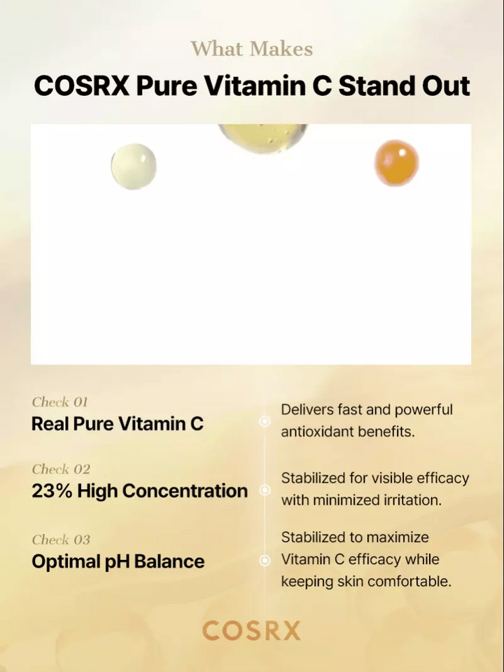 COSRX Pure Vitamin C 23% Serum – Brightening Korean Skincare