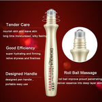 BIOAQUA Roll On Eye Essence Serum with Cooling Metal Roller for Dark Circles, Puffiness, Eye Bags & Fine Lines