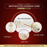 BIOAQUA Roll On Eye Essence Serum with Cooling Metal Roller for Dark Circles, Puffiness, Eye Bags & Fine Lines