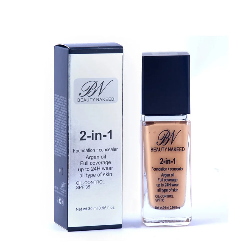 BN Beauty Nakeed 2-in-1 Foundation & Concealer 30ml