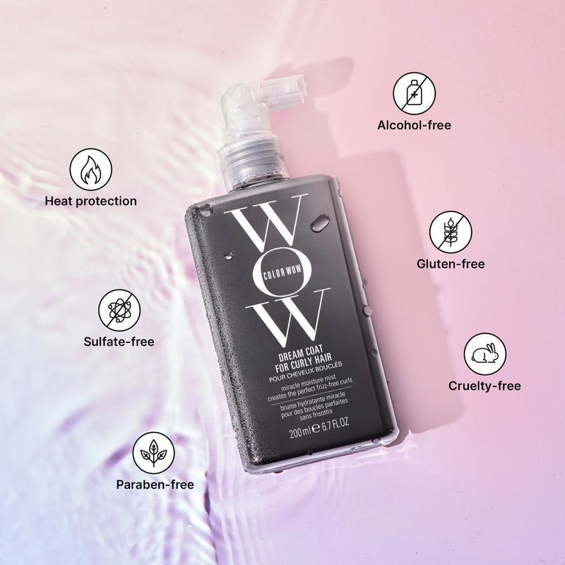 Color Wow Dream Coat for Curly Hair – Anti-Frizz Leave-In Spray