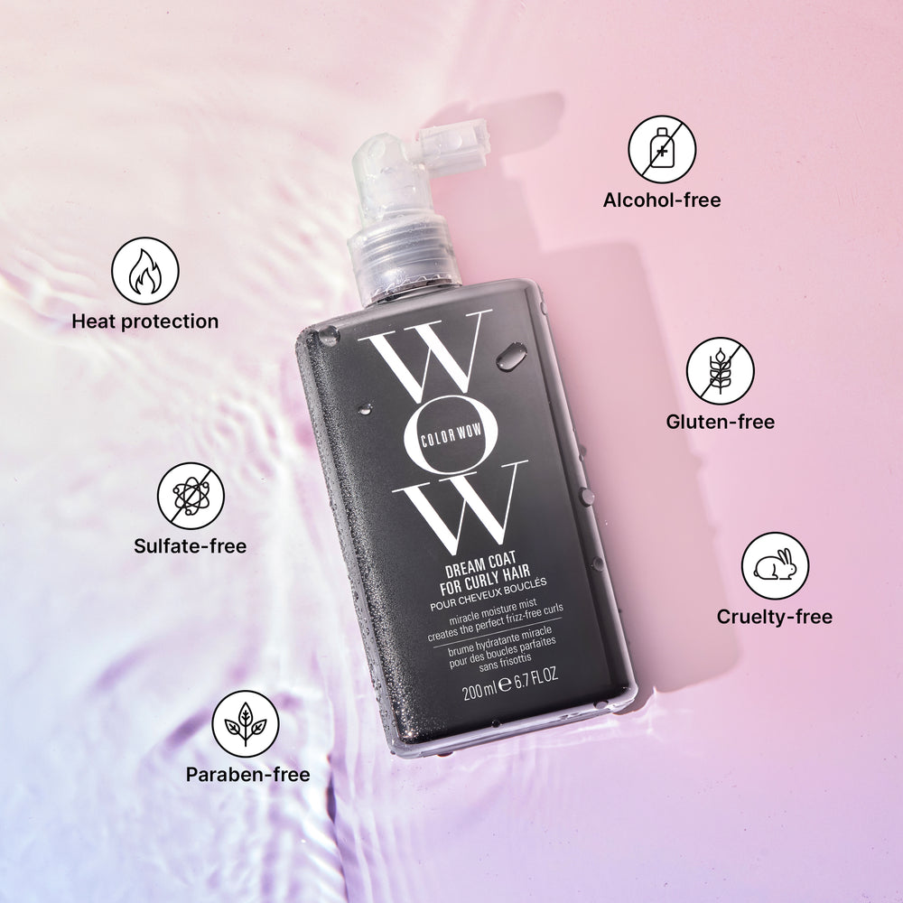 Color Wow Dream Coat for Curly Hair – Anti-Frizz Leave-In Spray