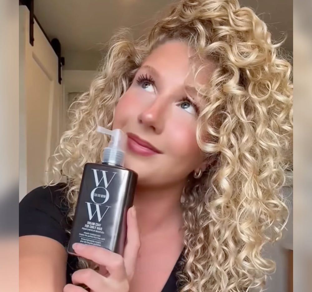 Color Wow Dream Coat for Curly Hair – Anti-Frizz Leave-In Spray