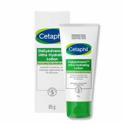 Cetaphil DailyAdvance Ultra Hydrating Lotion 85g – 48H Moisturizer for Dry & Sensitive Skin